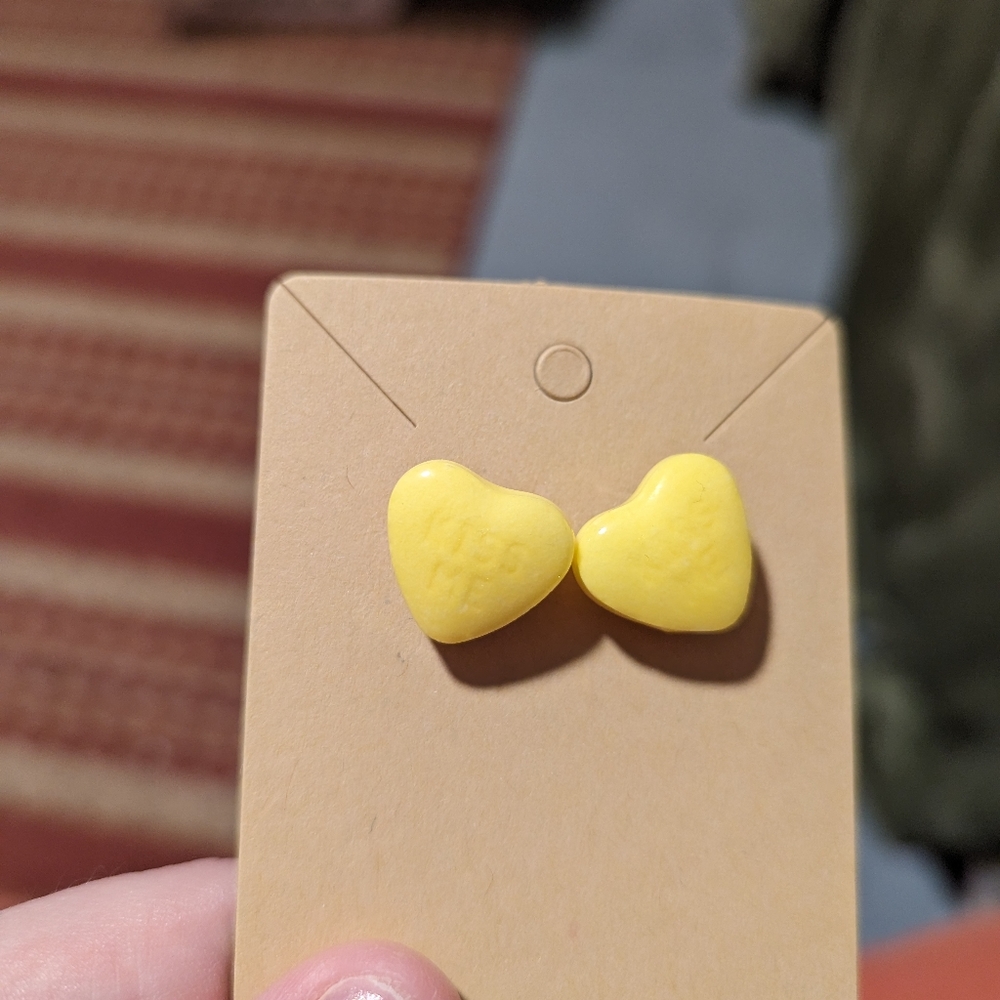 SweetTarts Kiss Me earrings